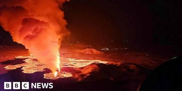 Volcano spews lava and smoke in new Iceland eruption