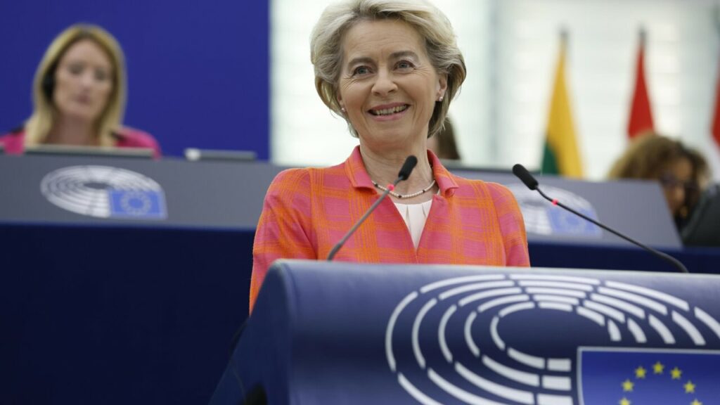 Von der Leyen praises migrant centers like the Italian one in Albania