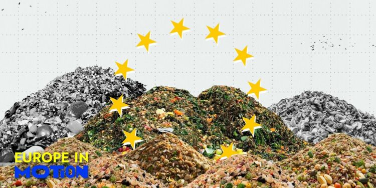 Which European country produces the most food waste?