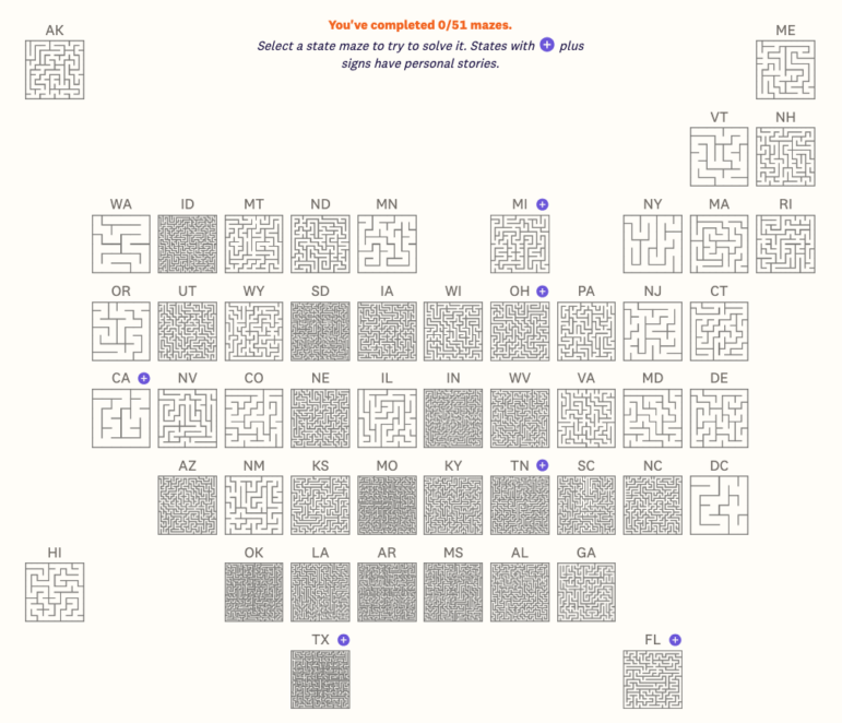 The Pudding US abortion policy state-by-state maze