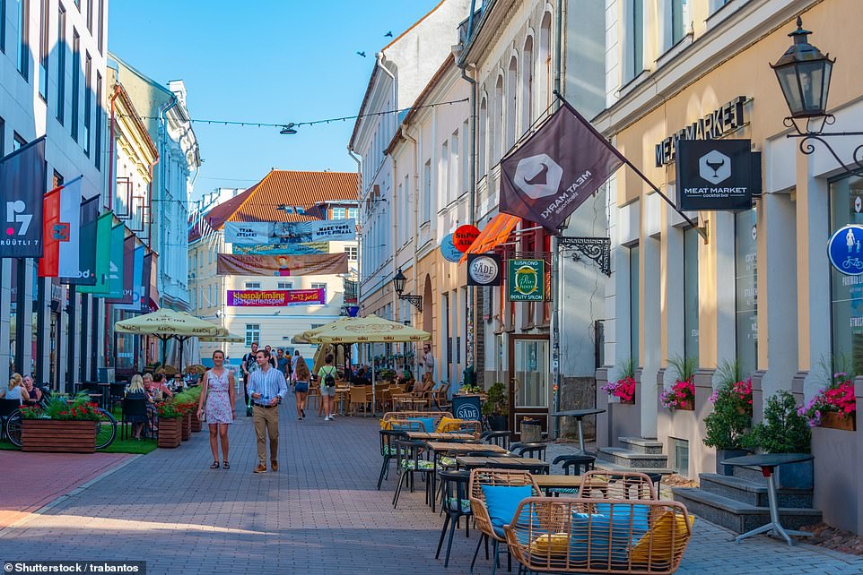 11. TARTU, ESTONIA: You'll find 'lively cafés and experimental architecture' in Tartu, which Time Out describes as the 'creative, intellectual centre of the Baltics'