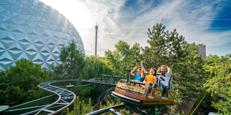 European theme park where you 'visit' Greece, Spain and Italy in a day has new roller coaster that's world's steepest