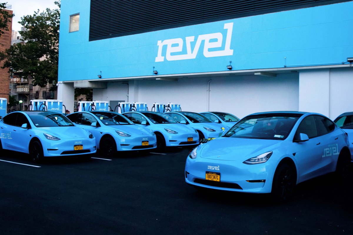 Revel rideshare vehicle charging