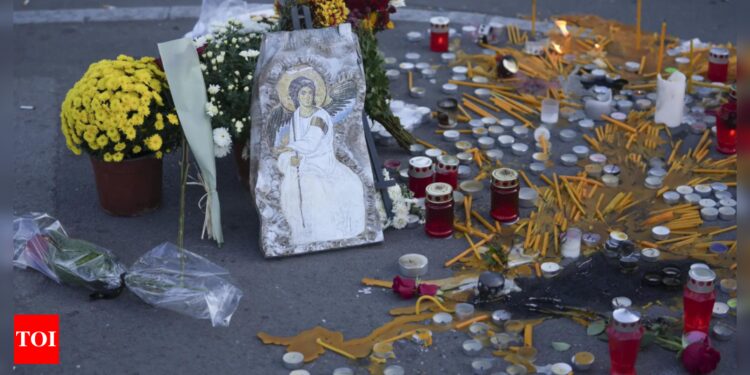 Rescuers end search for survivors after 14 die in canopy collapse in northern Serbia