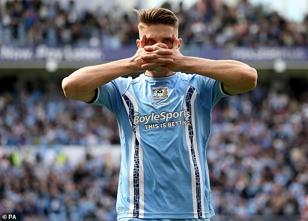Gyokeres scored 44 goals in 116 games for Coventry and was tracked by Premier League clubs