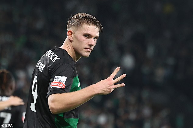 Gyokeres scored four goals on Friday night to take his tally for Sporting to 54 in 62 matches