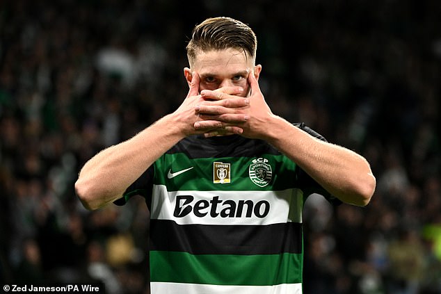 Gyokeres revealed his goal celebration is a nod to Bane, the villain in The Dark Knight Rises