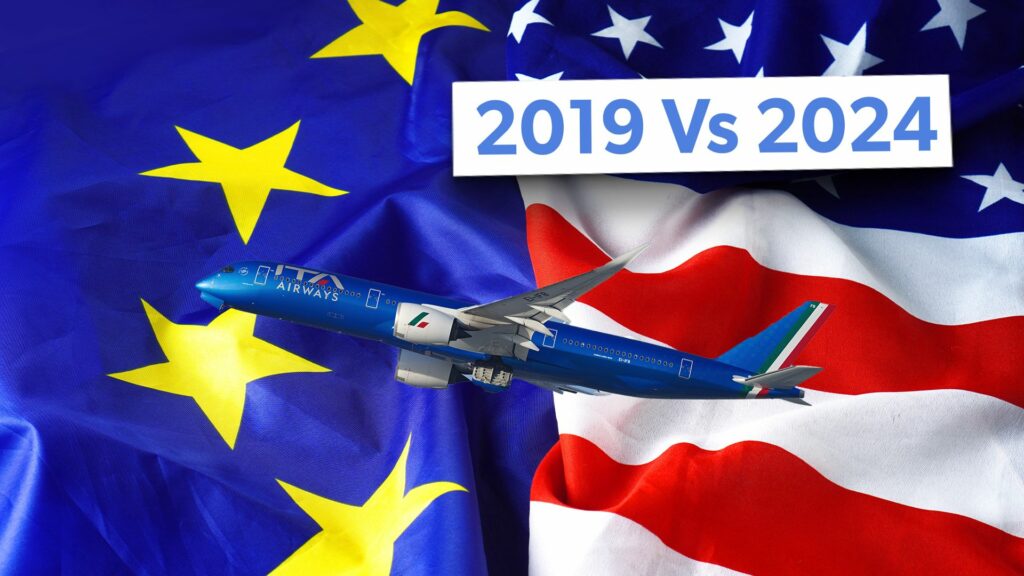 How The Current US-Europe Flight Offering Compares To 2019