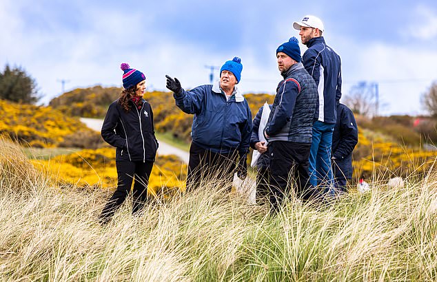 Donald Trump has also announced that his new links golf course will open in Aberdeen in the summer of 2025. Pictured is the site for the new championship links golf course