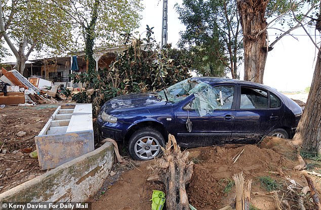 The Spanish town of Cheste which lay in the path of the Valencia Flash flood and sustained heavily damaged areas