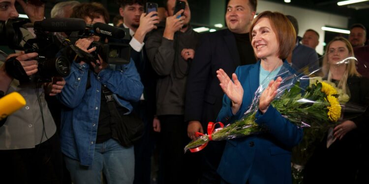 Moldova’s pro-European president, Maia Sandu, re-elected in setback for Kremlin