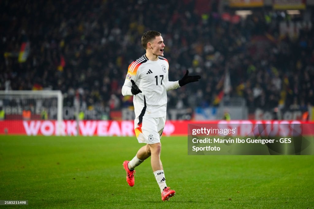 Wirtz nets an audacious free kick for the hosts. (Photo from Marvin Ibo Guengoer - GES Sportfoto/Getty Images)