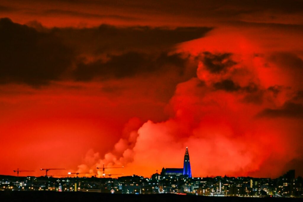 Volcano erupts in Iceland, seventh time in a year
