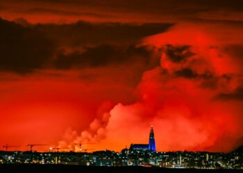 Volcano erupts in Iceland, seventh time in a year