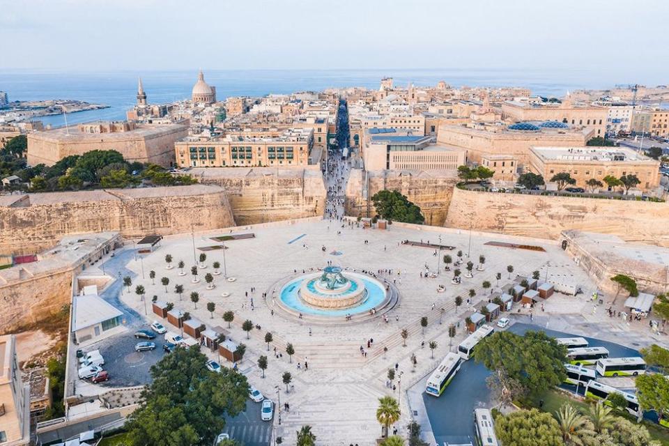 The Triton Fountain in Valletta. Malta unveiled: Your ultimate LGBTQ+ guide to the Mediterranean paradise