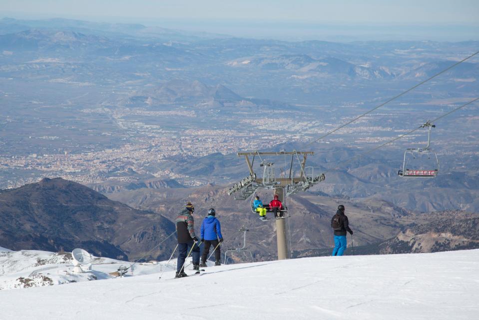 Despite the days of sunshine, the Spanish mountain range gets a decent snowfall from December through to April