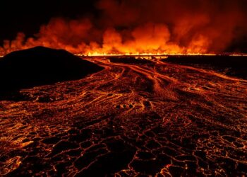 Iceland volcano erupts for the seventh time in a year