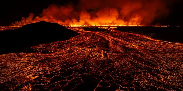 Iceland volcano erupts for the seventh time in a year