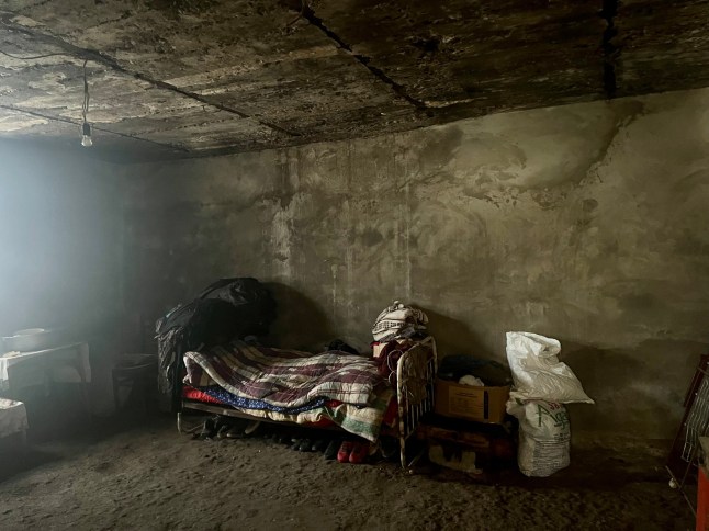 remnants of a home, a few hundred metres from the South Ossetia border, which as burned down by Russian soldiers