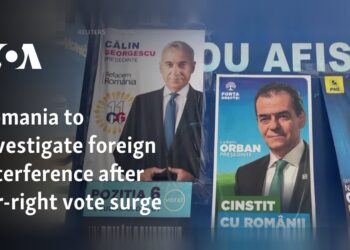 Romania to investigate foreign interference after far-right vote surge