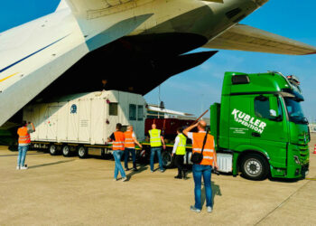 ANTONOV Airlines delivers European Critical Satellite to Titusville Launch Site ANTONOV Airlines delivers European Critical Satellite to Titusville Launch Site