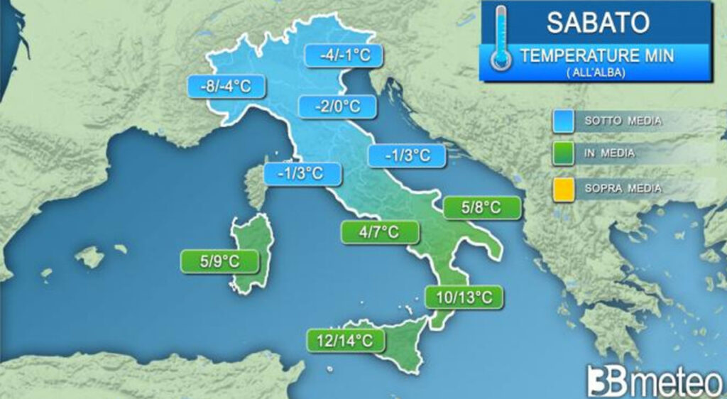 Weather Alert: Arctic Air and Storms Approaching Italy