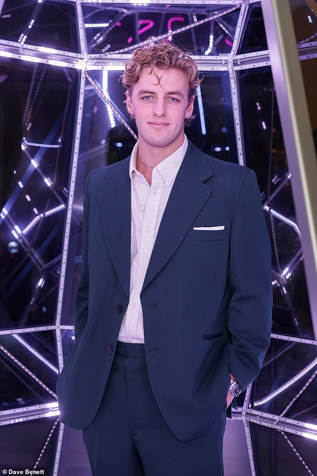 Alexander Ogilvy, who is 59th in line to the throne, at Claridge's Christmas Tree Party in 2022