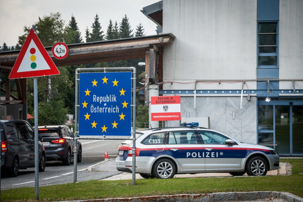 Austria closes off road with a concrete barrier to stop Hungarian commuters