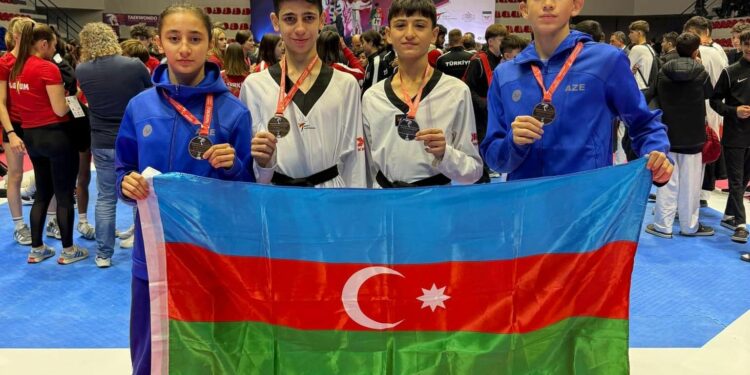 Azerbaijani taekwondo player crowns European champion - 4 medals in Tirana [PHOTO]