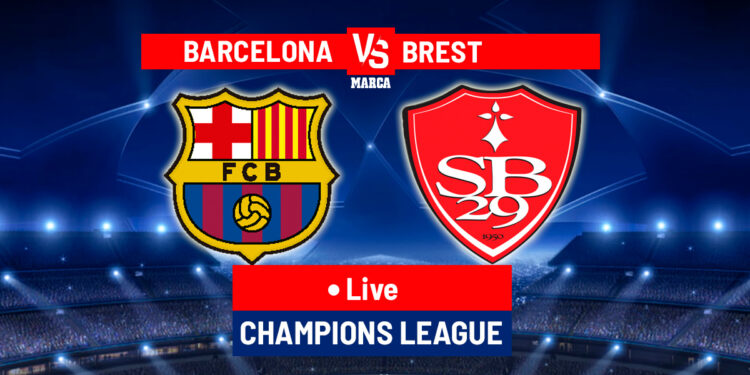 Barcelona vs Brest LIVE