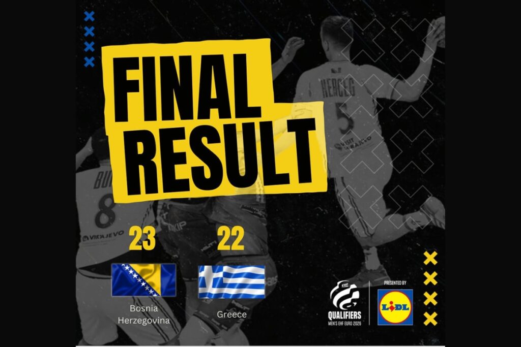 Bosnian Handball Team won their First Points in the European Championship Qualifiers!