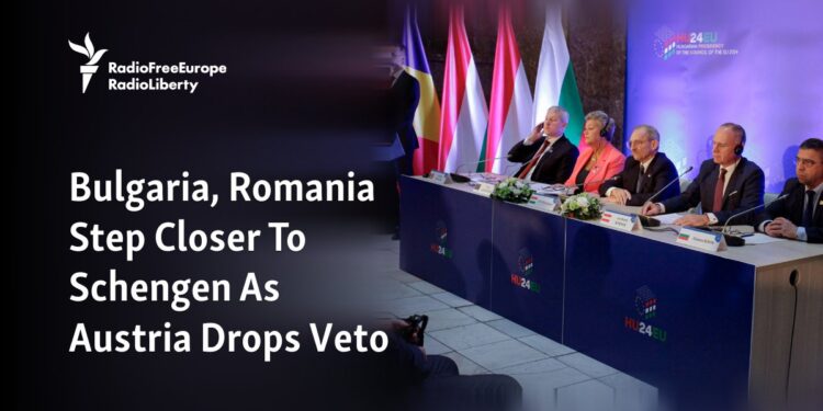 Bulgaria, Romania Step Closer To Schengen As Austria Drops Veto