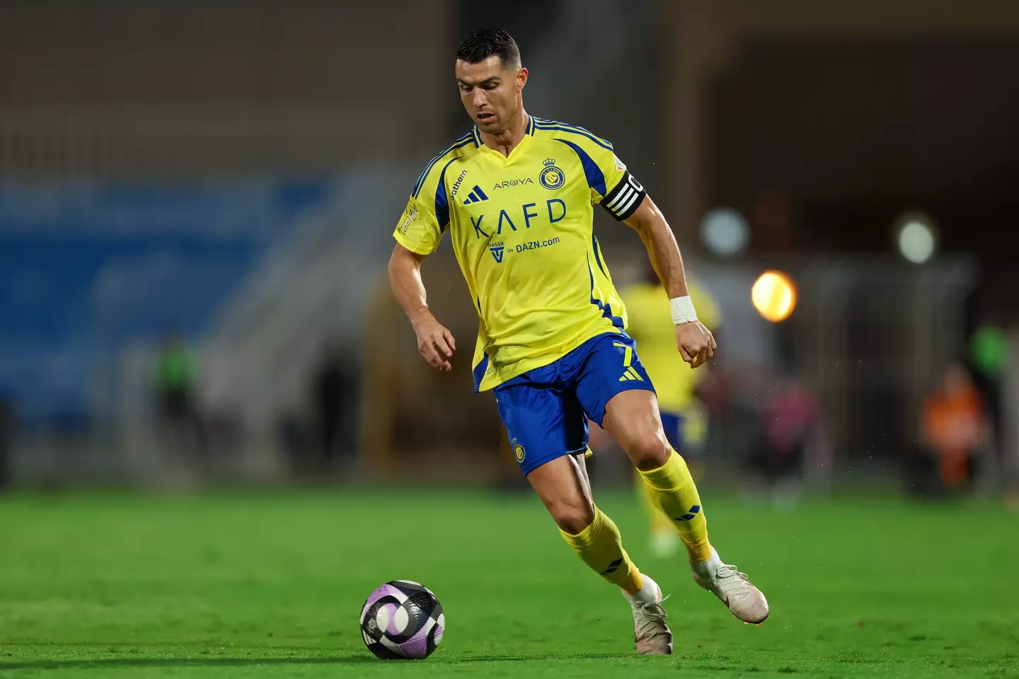 Cristiano Ronaldo in action for Al Nassr. Image: Getty 