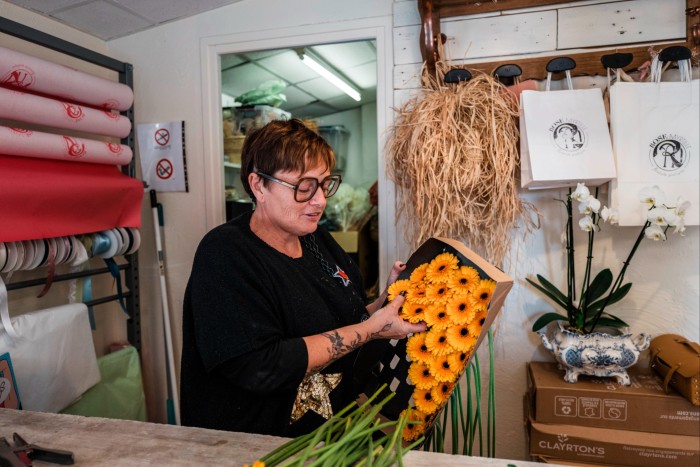 Lucile Harmand is a florist in Callian