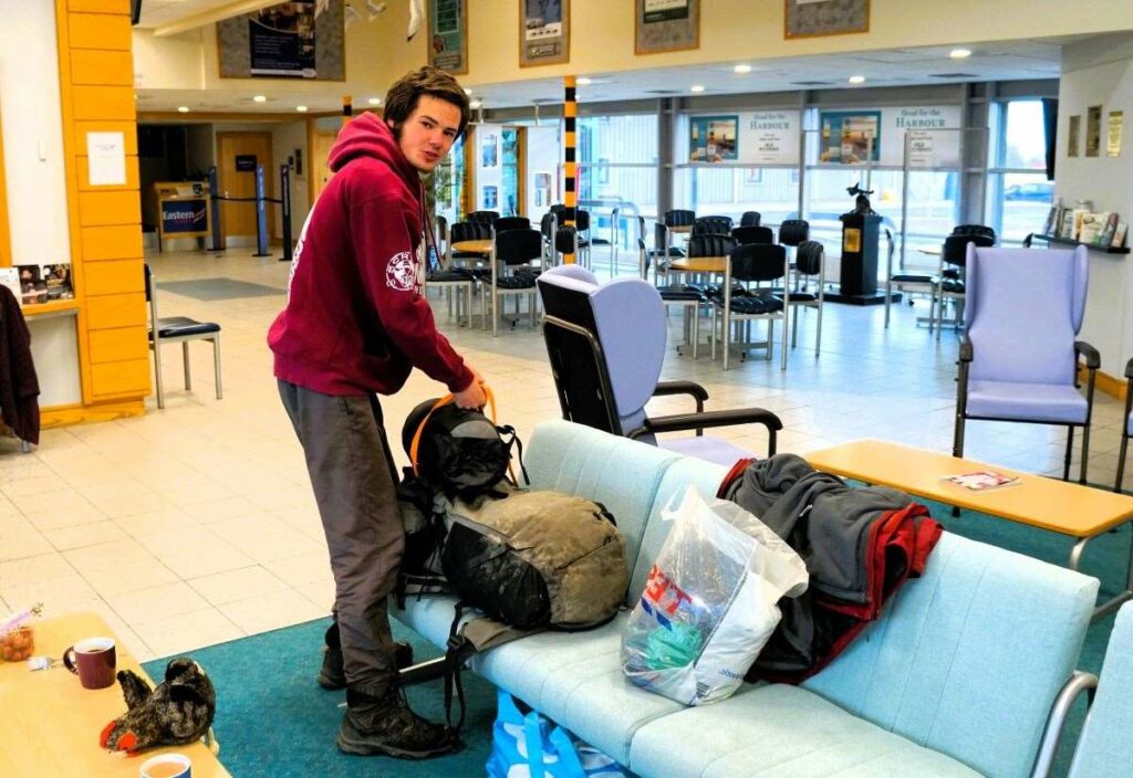 Echoes of Tom Hanks film The Terminal as French teen stuck at Wick airport for a month on cashless tour of Europe