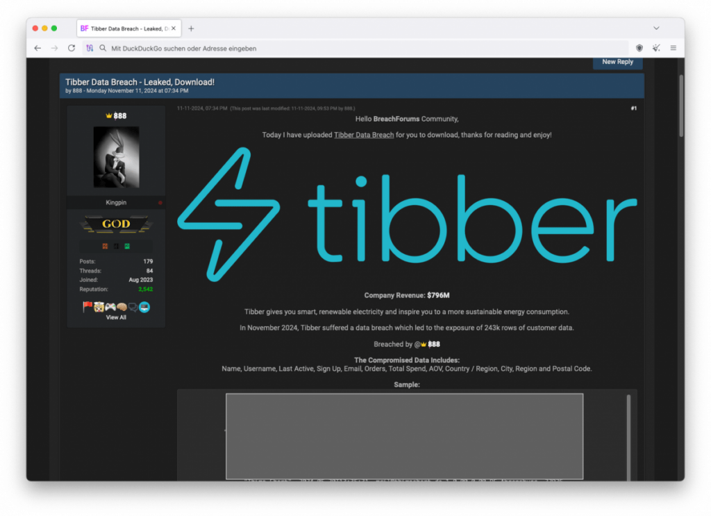 Electricity provider Tibber hacked, 50,000 German customers affected