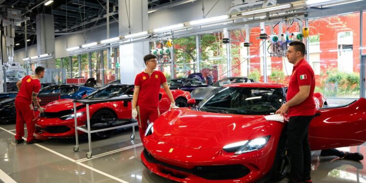 Ferrari shipments decline with China slump taking toll