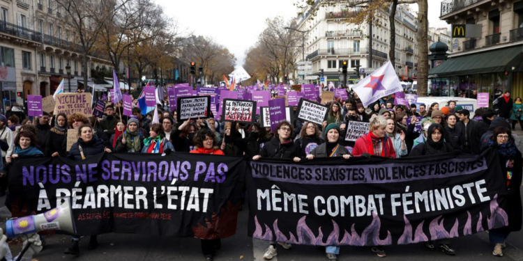 France sees massive protests as rape victim Pelicot fights in court