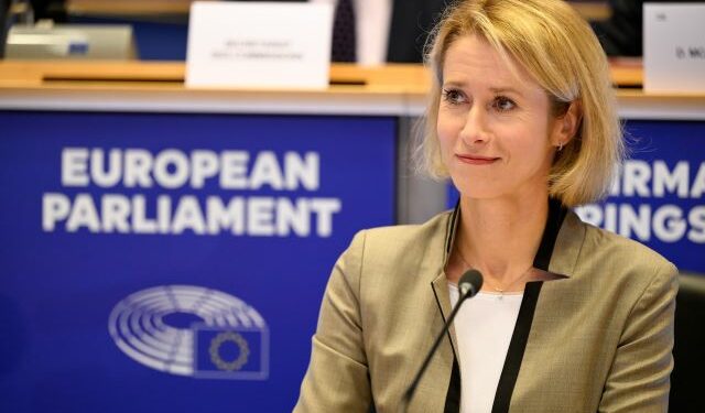 High Representative/Vice President-designate Kaja Kallas deploys EU’s foreign policy during the Hearing at Parliament
