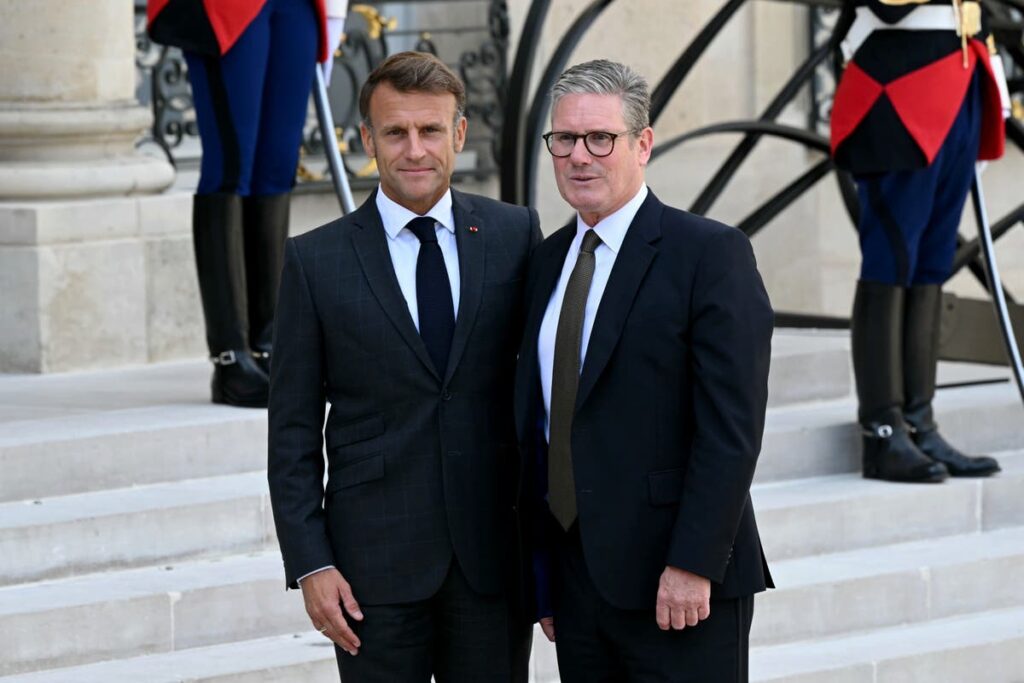 Keir Starmer in Paris talks with Emmanuel Macron on UK and France ramping up Europe's defence in new Trump era