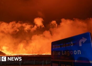 Lava engulfs Iceland’s Blue Lagoon car park Short Synopsis
