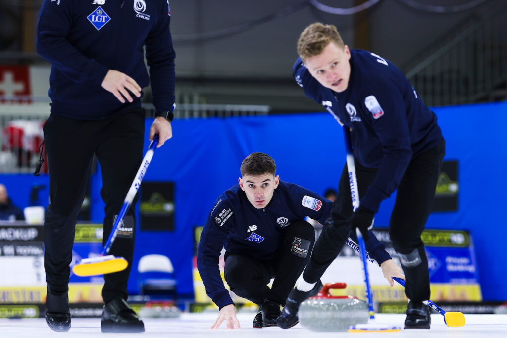 Scotland and Switzerland top the men's standings after day two