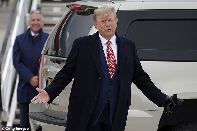 Donald Trump arriving in Scotland to cut the ribbon on a 'spectacular' but controversial second golf course in the country in May last year