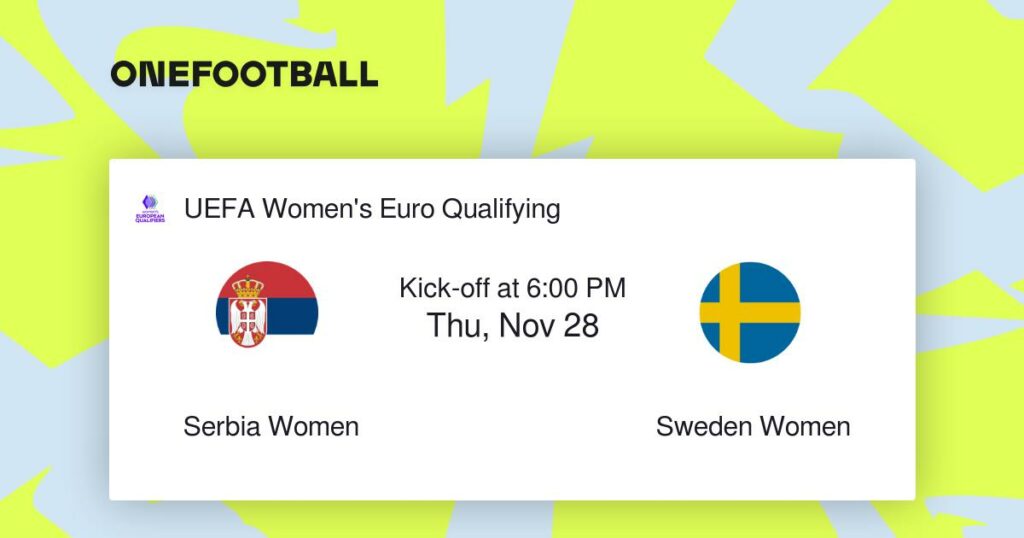 Serbia Women vs Sweden Women | UEFA Women’s Euro Qualifying | “Live scores” + “Preview”