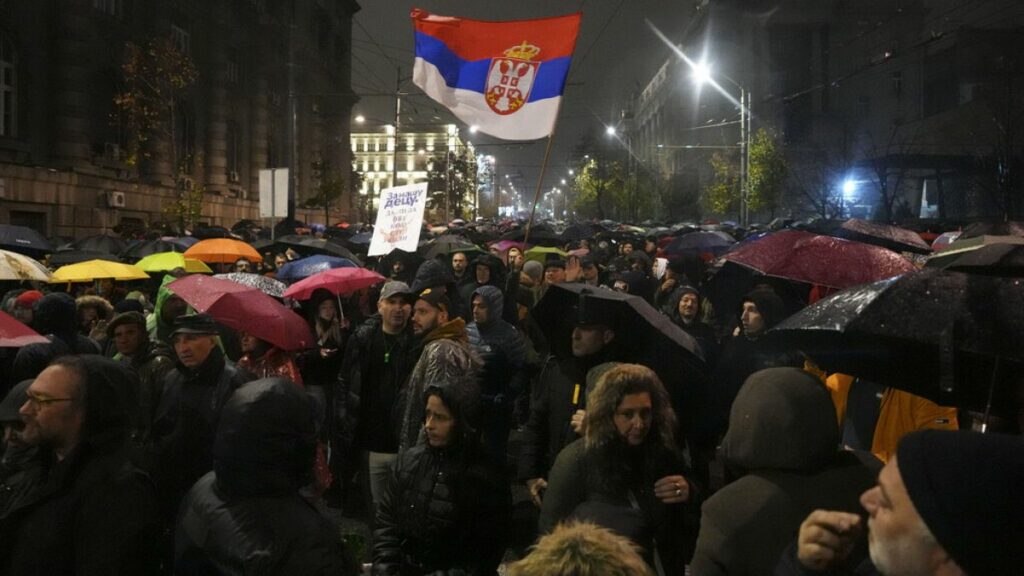 Serbia arrests 11 people over deadly awning collapse at train station
