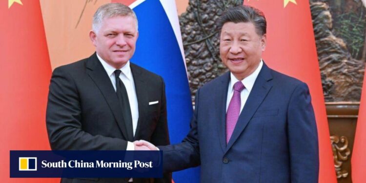 Slovakia keen to join China-led group on Ukraine war, visiting leader tells Xi Jinping