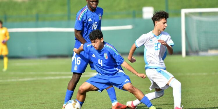 Under 17 European Championships. Italy makes its voice heard on Titan. Five goals scored against San Marino