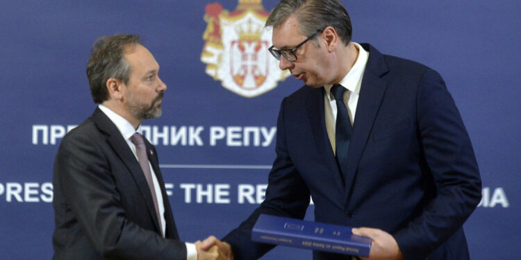 Vučić with Giaufret: Serbia is on the European path; By 2027, we’ll fulfil all criteria PHOTO