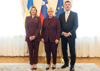Zelenska visits Slovenia, meets with presidential couple