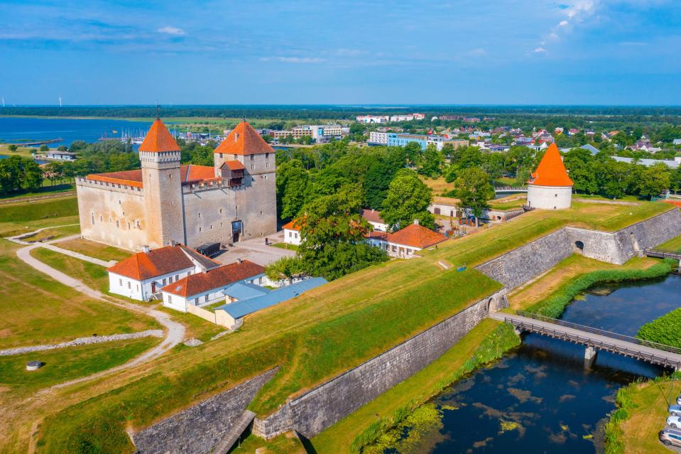 Kuressaare’s majestic castle, which is the best preserved medieval castle in all the Baltics